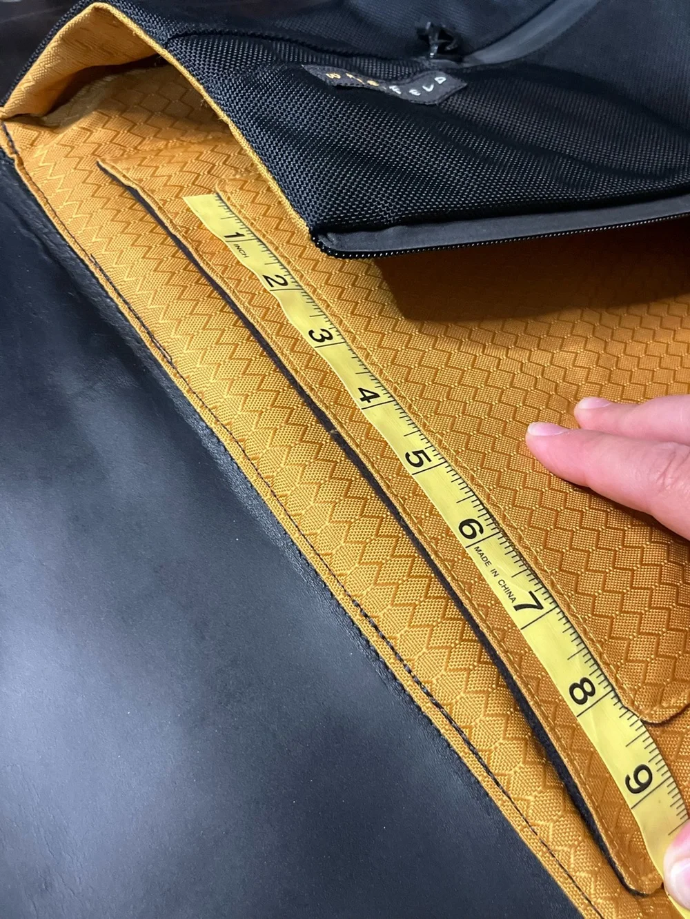 Waterfield (sfbags . com) Staad Laptop Bag, Leather, Ballistic Nylon